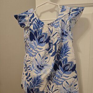 Girls Size 3T Janie and Jack Blue and white dress